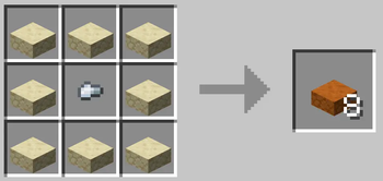 Craftable Red Sand Blocks