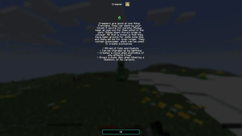 A Mobestiary being used on a Creeper.