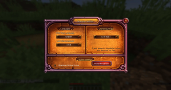 Mine Lingo Menu