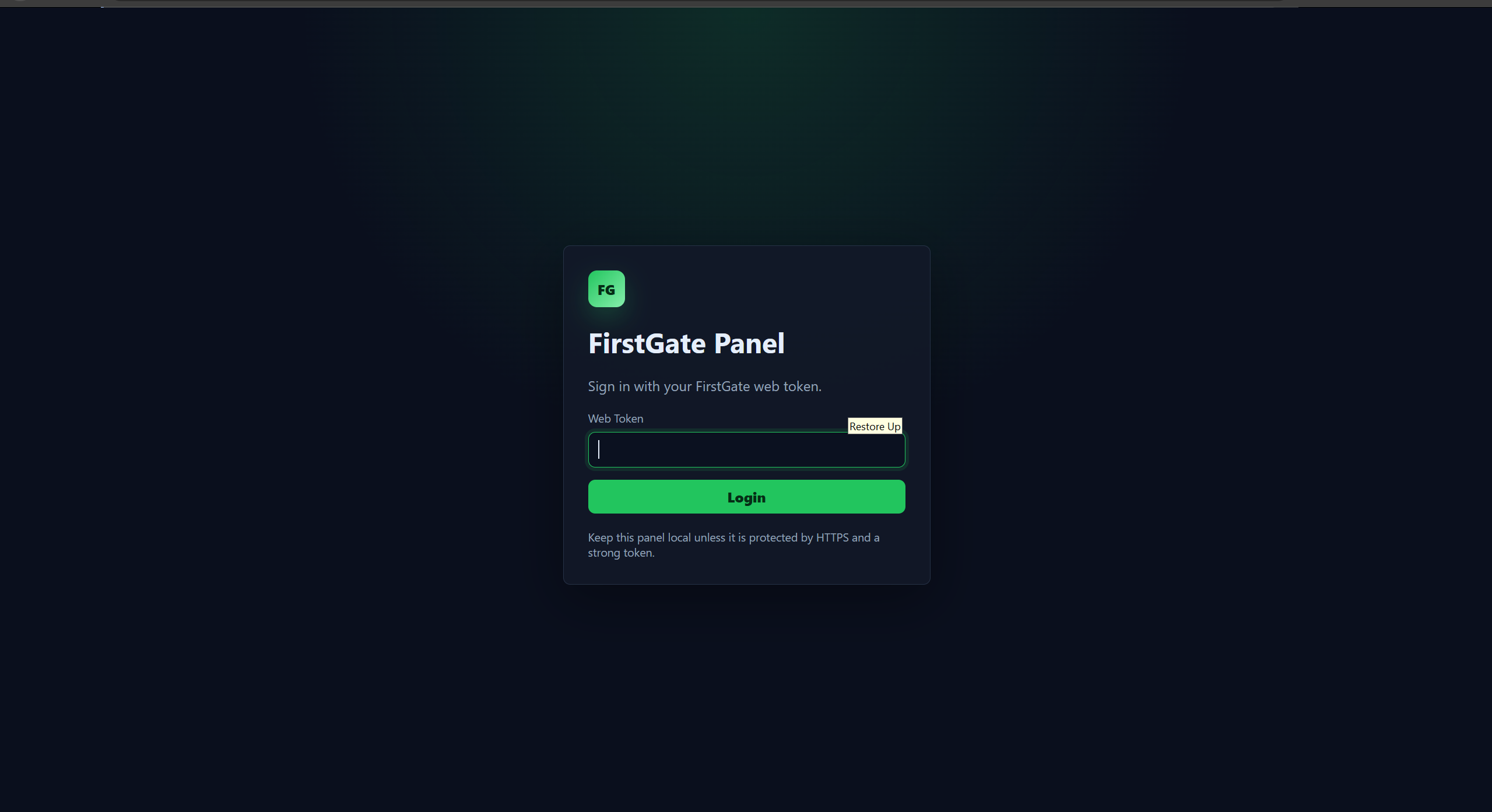 Login Page