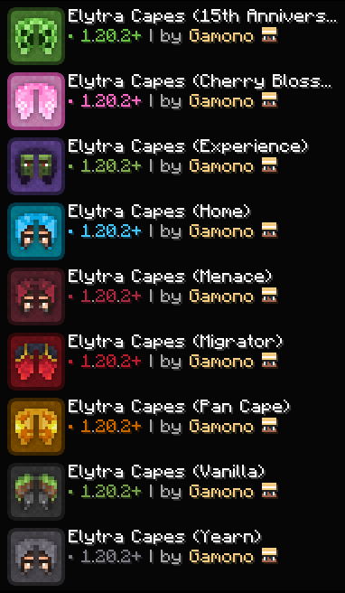 Elytra Capes