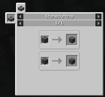 Duplicated Cut Sandstone Stonecutting Recipe without datapack