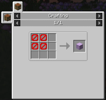 Sandstone Crafting Recipe Without Datapack