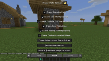Settings dialog