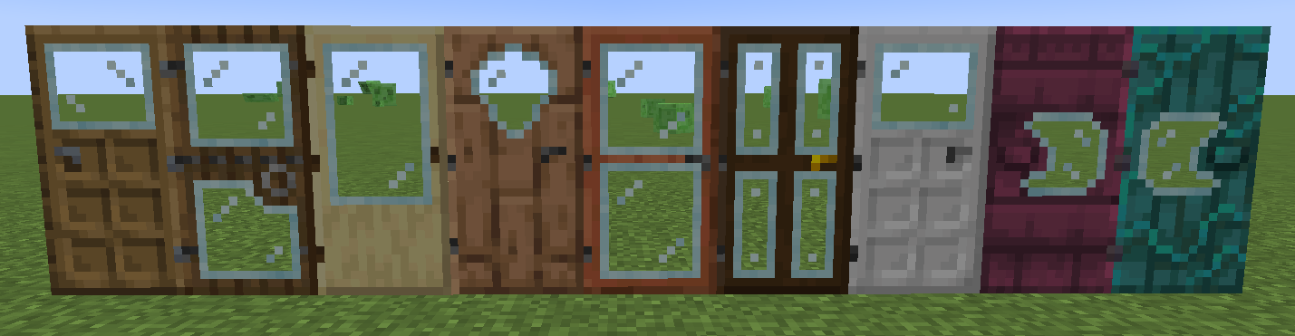 All of the Modeled doors!