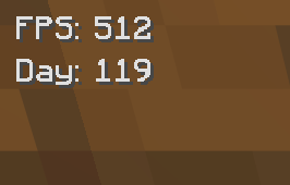 Fps and Day count default configuration