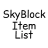 SkyBlock Item List
