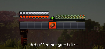 debuffed hunger bar