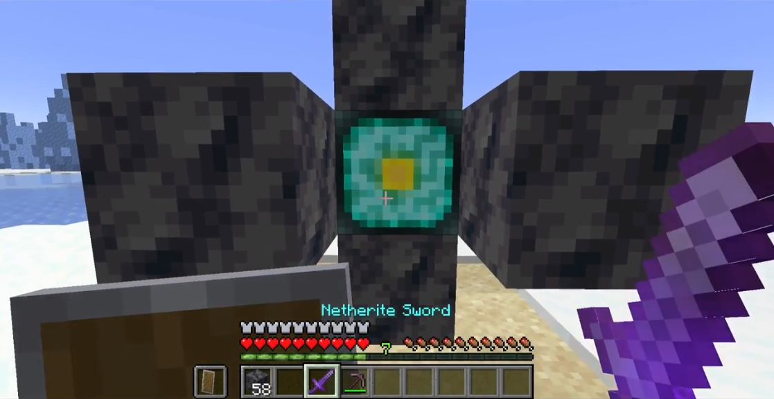 A Nether Reactor Core about to be activated