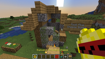 Explosive Throwable Cheese Showcase
