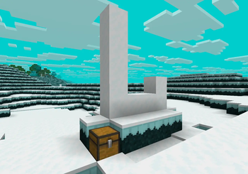 Ruined snow portal