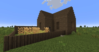 Simple house made of vanilla and mod's blocks (Excalibur)
