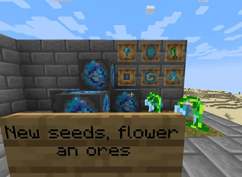 Nre seeds, flowers and ores