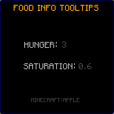 Food Info Tooltips