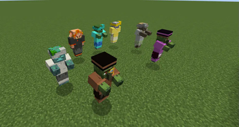 Armor Showcase on mobs! (from another angle!)