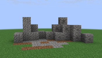 Gravel piles without resource pack