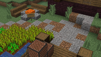 Path in a taiga without the resource pack