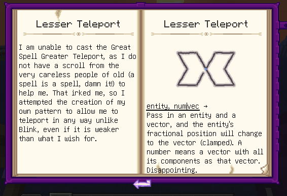 Lesser Teleport in the book