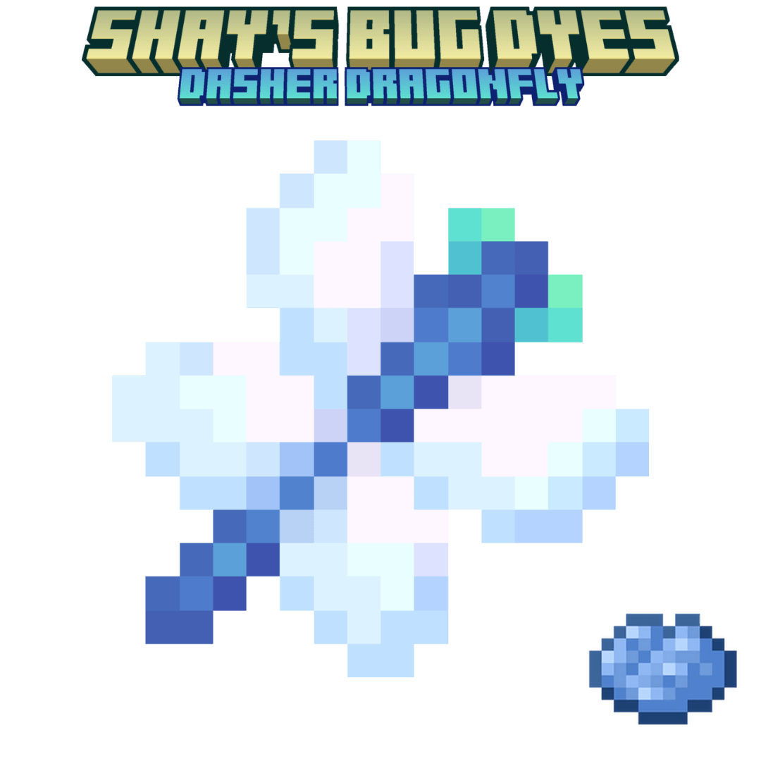 light blue dye / dasher dragonfly