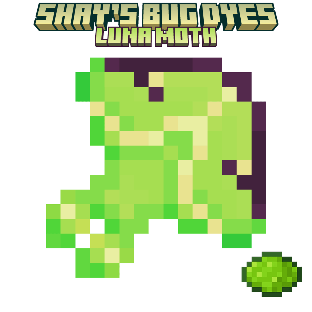 lime dye / luna moth