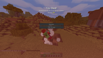 Death screen