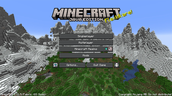 Main menu