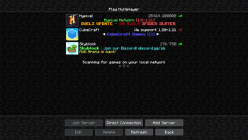 Server list