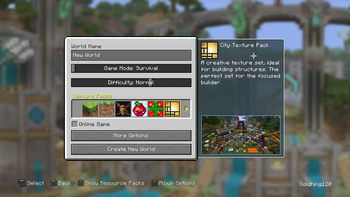 Create World Screen