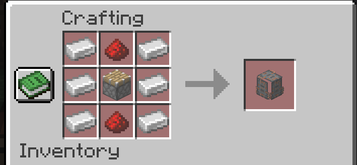 Crafting recipes