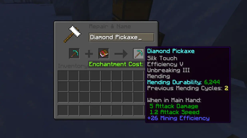Limited Mending Durability