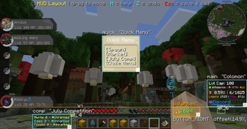 The HUD layout editor (F8)