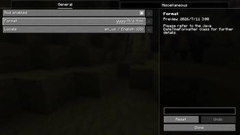 Config Screen