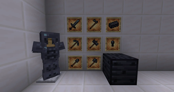 Steel armor, items and block