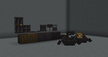 Dark oak block set