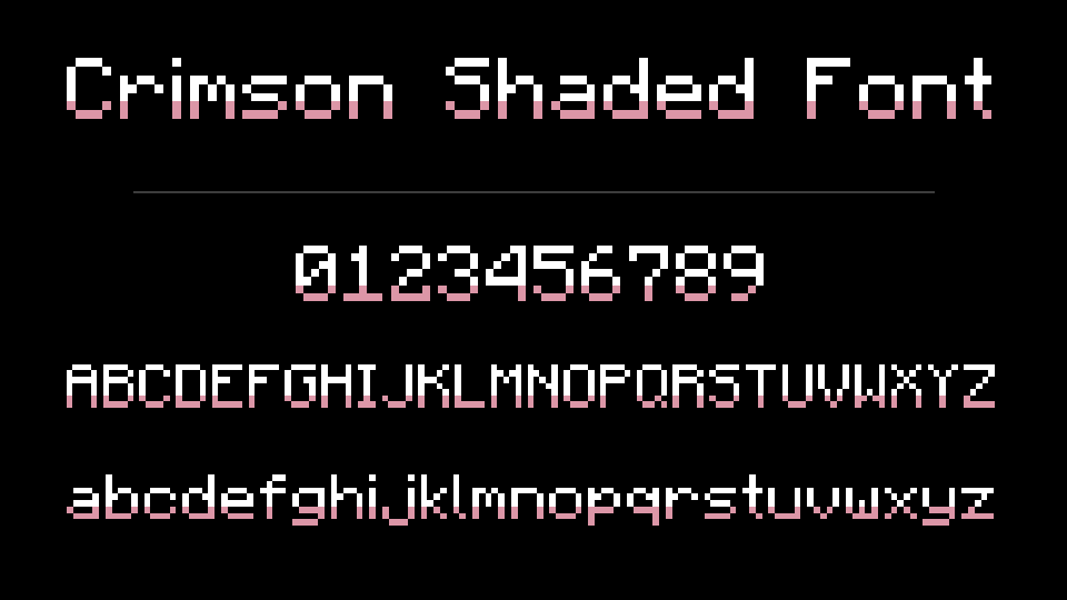 Crimson Shaded Font