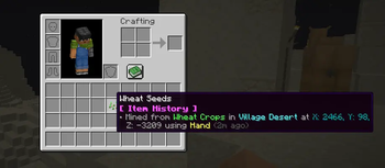 Item History Example