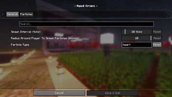 Particle Settings