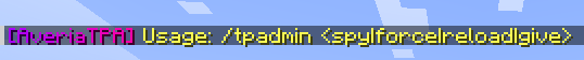 TPAdmin Usage ( /tpadmin )