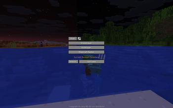 Fancy Menu simple main menu, in-game account selector