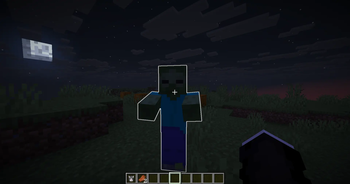 The leader zombie glowing