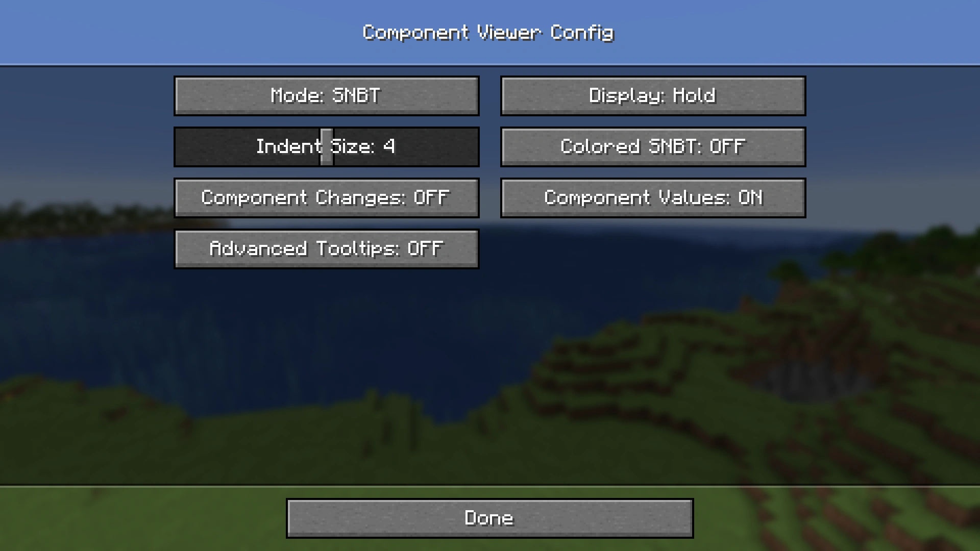 Config Screen