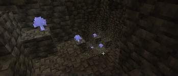 Glowing Mushrooms in cave 