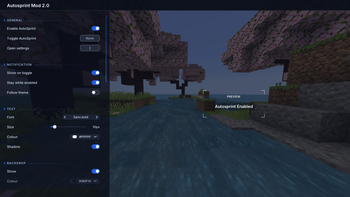 Autosprint Settings Showcase