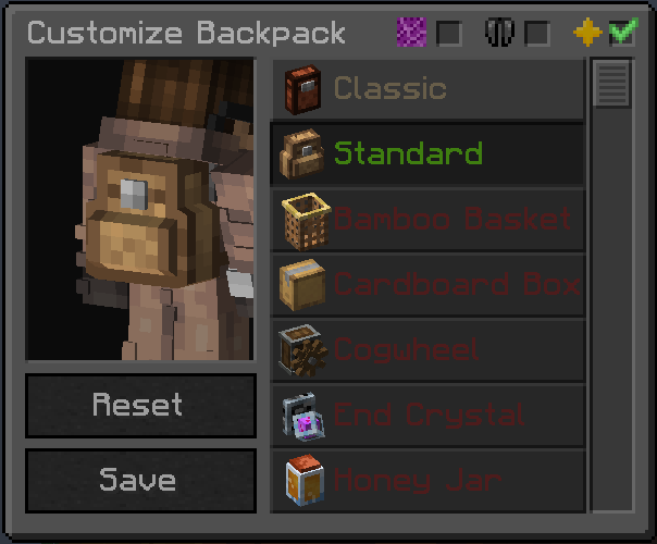 Backpacked (MrCrayfish's)