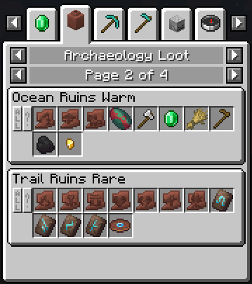 Archeology Loot Category