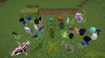 All types of saplings, which the mod changes
