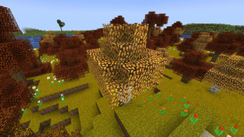 "Programmer Art" birch leaves. No shaders