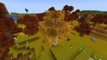 Regular birch leaves. No shaders