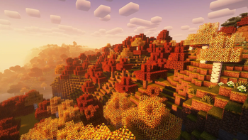 View 1. Complementary shaders, dusk