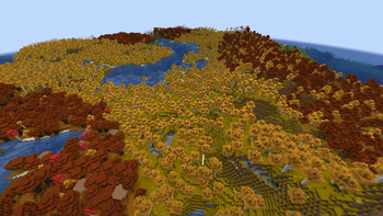 Biome Dependent grass, Regular birch, Not So Dark Forest